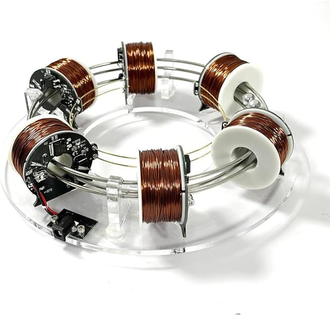 High tech electromagnetic Coil Accelerator - Multifunctional STEM Toy for Science Education & Creative Learning | Hands-On Physics Experiment Kit for Adults (electromagnetic Coil)