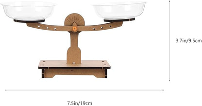 ULTECHNOVO Students Game Wood Math D Materials Kids Educational Puzzle Toddler Scale Balancing Preschool DIY Balance Measurement Montessori Learning Children Experiment Funny Science Lever