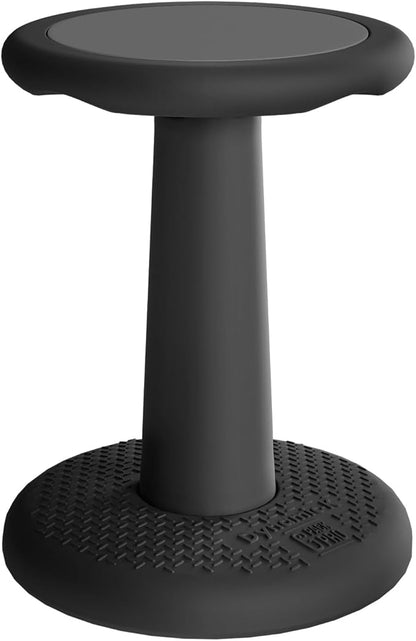 Gpack-pro Kids Wobble Stool – Improves Focus Attention – Non-Slip Base - Wiggle Chair Active Flexible Seating for Preschool Kindergarten Elementary School 17.7-Inch High (Black)