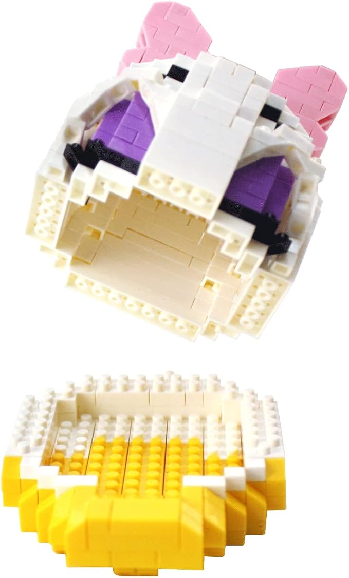 Building Bricks 800+ Pieces Set - Classic Cartoon Characters Building Blocks - Mini Building Block for Boys Girls & Adults (White)