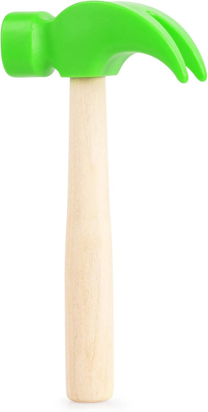 Fowecelt Wooden Hammer Toys Simulation Hammers Maintenance Tools Educational Toys for Kids Birthday Party Games Supplies