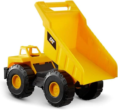 CAT Construction Toys, 15" Dump Truck Toy, Ages 2+, Sturdy Plastic, No Batteries Required, CAT Construction Tough Rigs Series