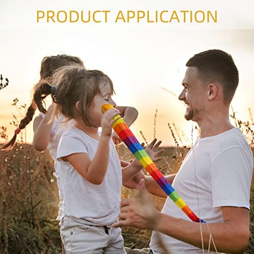 Chalyna Throw and Catch Ball, Rainbow Tail Foam Ball Sports Comet Balls Soft Colorful Play Playground Toys Bulk for Indoor Outdoor Kids Adults School Training Gift, 23.62 Inch Long