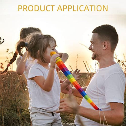 Chalyna Throw and Catch Ball, Rainbow Tail Foam Ball Sports Comet Balls Soft Colorful Play Playground Toys Bulk for Indoor Outdoor Kids Adults School Training Gift, 23.62 Inch Long