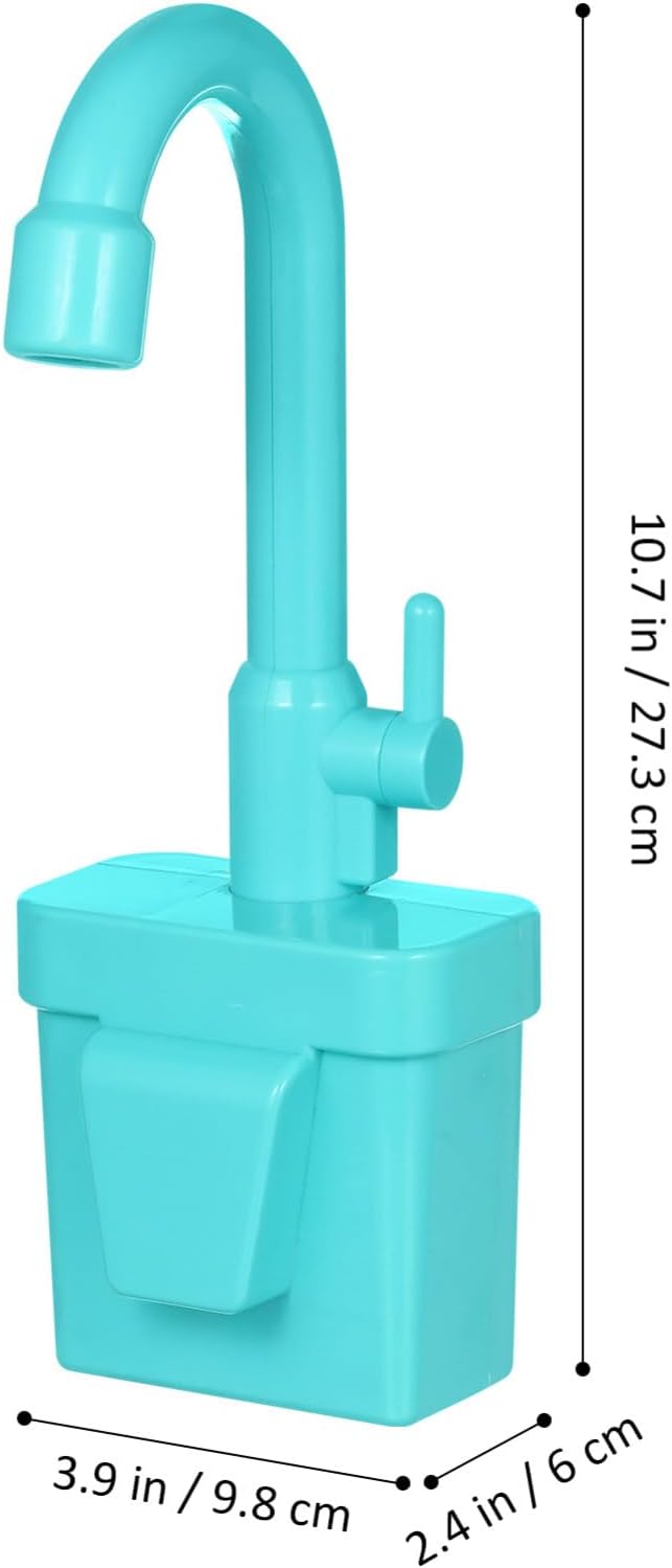 TOYANDONA Pretend Play Kitchen Sink Toys Accessory, Plastic Faucet Kids Toy Replacement for Pretend Play Sinks Pretend Play Kitchen Toys for Boys Girls Toddlers