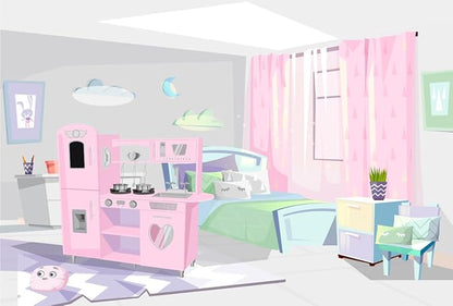 TaoHFE LED Upgrade Kitchen Set for Kids Wooden Play Kitchen LED Gas Tray with Sound Toy Kitchen Sets for Girls Gift Enjoy Cooking with Lights and Sounds Pink Kitchen for Toddlers Kids Kitchen Playset