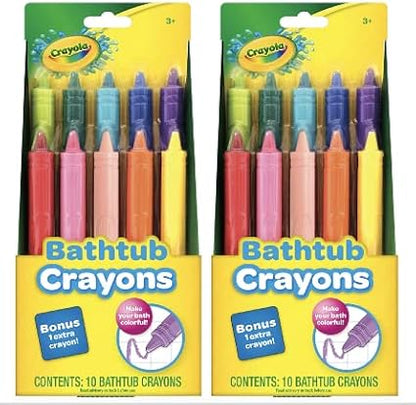 Crayola Taste Beauty Bathtub Markers, Washable Markers for Kids’ Bath Time, 2 pack Bundle