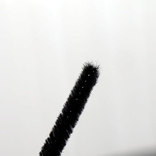 Black Pipe Cleaners Chenille Stems 100 Pieces for DIY Art Craft Decorations Creative (0.24 x 12 Inch)