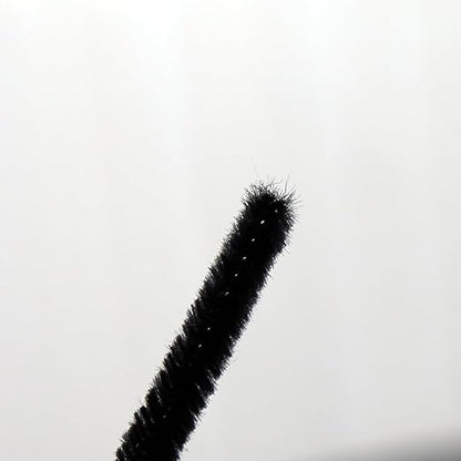 Black Pipe Cleaners Chenille Stems 100 Pieces for DIY Art Craft Decorations Creative (0.24 x 12 Inch)