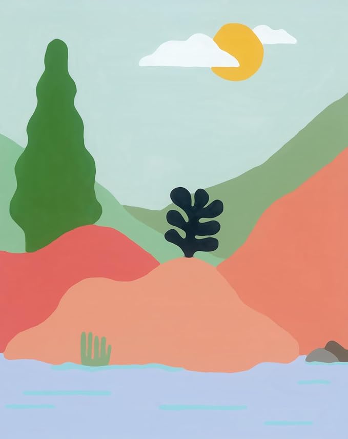 Ravensburger CreArt by The River Paint by Numbers Kit for Adults - 23642 - Painting Arts and Crafts for Ages 12 and Up