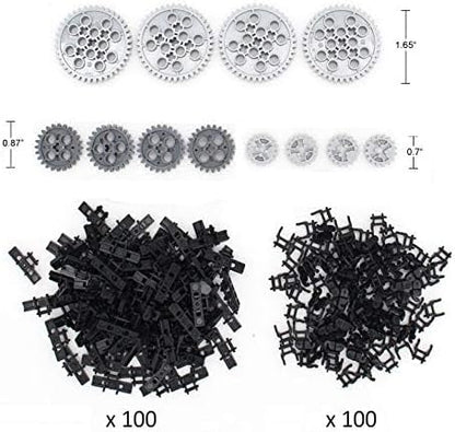 Building Blocks Parts Tank Track Wheels Treads Chain Links Motorcycle Car Accessories Toys for 6-12 Years Old Boys Girls Kids Gift (212 Pcs Tank Track)