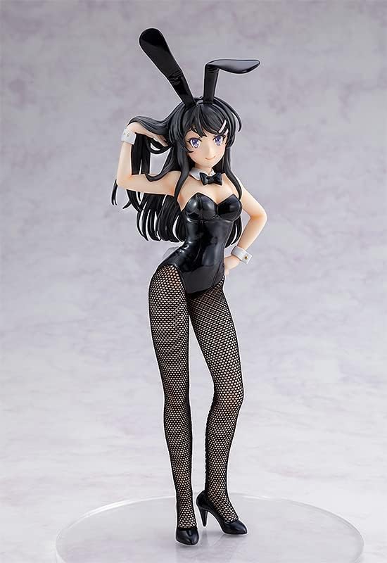 GOOD SMILE COMPANY Rascal Does Not Dream of Bunny Girl Senpai: Mai Sakurajima (Bunny Ver.) Light! PVC Figure