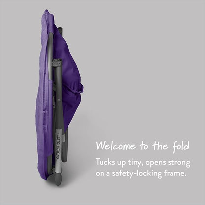 Urban Lifestyle Faux Fur Saucer™ Chair, Purple/Silver 22" D x 32" W x 29" H