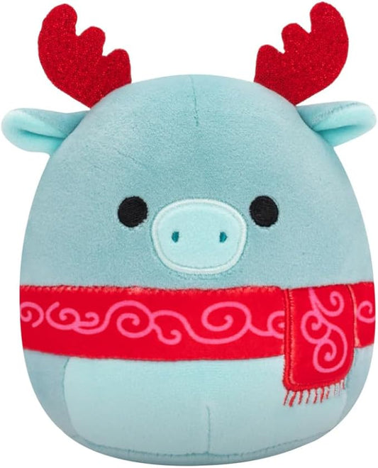 Squishmallows Officially Licensed Kellytoy B Christmas 2024 Squad Plush -Squishy Stuffed Animal Toy - Gift for Kids, Girls & Boys 8 Inch (Wyndmoor Moose)