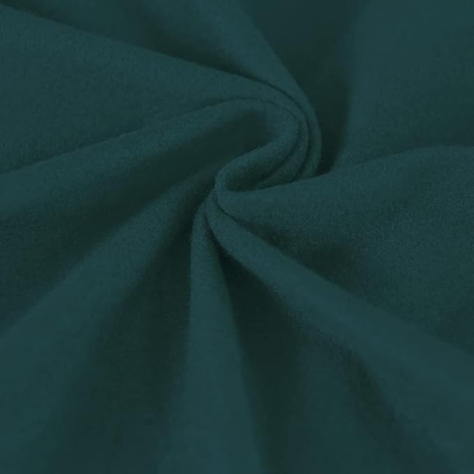 Easy-Going 6 Pieces Microfiber Stretch Sectional Recliner Sofa Slipcover Soft Fitted Fleece 2 Seats Couch Cover Washable Furniture Protector with Elasticity for Kids(Recliner Loveseat, Deep Teal)