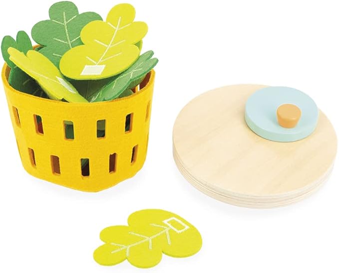 Janod - My Mixed Salad - 33 Piece Pretend Play Kitchen Set - 3 Years + J06595