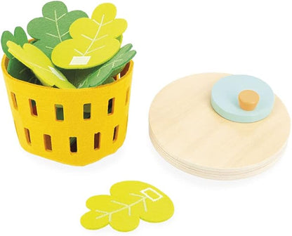 Janod - My Mixed Salad - 33 Piece Pretend Play Kitchen Set - 3 Years + J06595