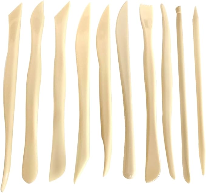 10Pcs Clay Carving Tools Modeling Tools Pottery Clay Carving Knife Beginners Professionals Children's Pottery Sculpture DIY Sculpture Modeling Tools Set Pottery Tools