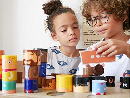 48-Piece Multiracial Family Play Set – Magnetic Wooden Diversity Building Blocks for Kids – SEL Toy Promoting Cultural Inclusion, Self-Esteem, and Eco-Friendly Play