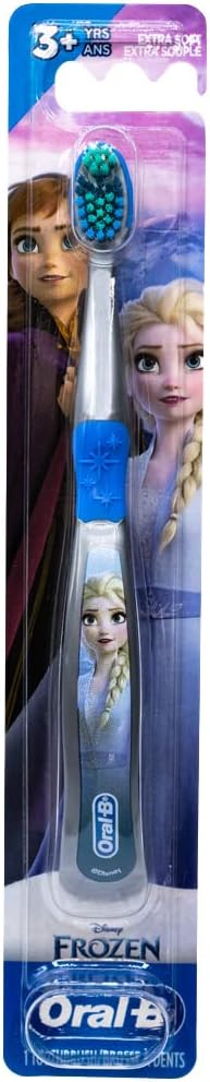 Oral-B Disney Frozen Toothbrush, 3+ YRS, Extra Soft (Characters Vary) - Pack of 2