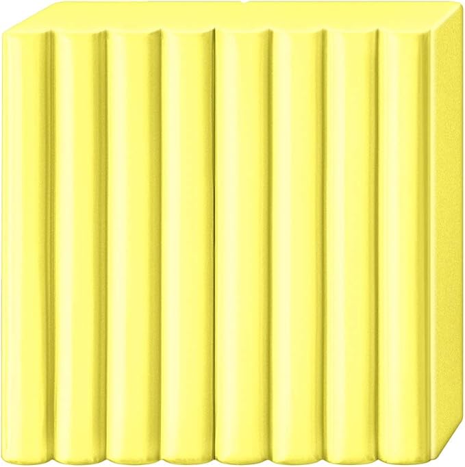 Staedtler FIMO Effects Polymer Clay - -Oven Bake Clay for Jewelry, Sculpting, Translucent Yellow 8020-104
