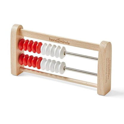 hand2mind Mini 20 Bead Wooden Rekenrek Class Set, Abacus for Kids Math, Math Manipulatives Kindergarten, Counting Rack for Kids, Counters for Kids Math, Kids Educational Toys (Set of 25)
