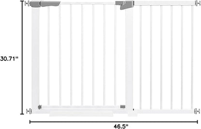 Baby Gate for The House Indoor/Outdoor, Retractable Baby Gate for Stairs, Dog Gate for Doorways Hallways, Extra Tall Child Safety Gate Extends Up to Extra Wide, Easy Fit Pet Gate.