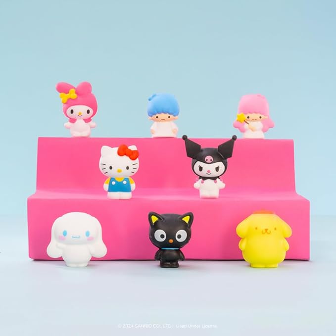 FigBands Hello Kitty and Friends Multipack- 8 Series 1-2-in-1 Figure and Band - Officially Licensed Sanrio Product from Jazwares - Ages 4+