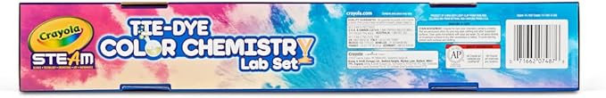 Crayola Tie Dye Color Chemistry Set for Kids, STEAM/STEM Activities, Educational Toy, Ages 7, 8, 9, 10