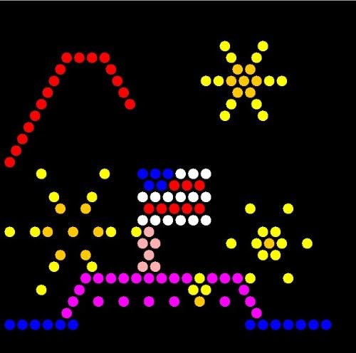 Holiday Refill templates for Lite Brite Cube, Flat-Screen, and Four Share (10 Sheets, 7x7)