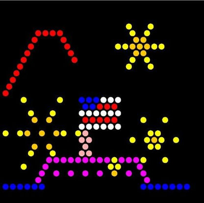 Holiday Refill templates for Lite Brite Cube, Flat-Screen, and Four Share (10 Sheets, 7x7)