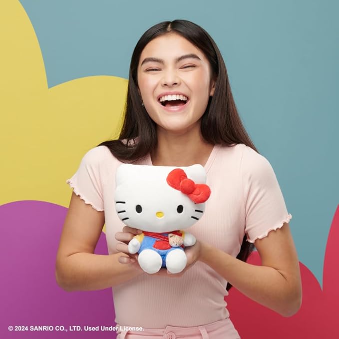 Jazwares Hello Kitty Series 1 Plush - Hoodie Fashion and Bestie Accessory - Officially Licensed Sanrio Hello Kitty and Friends Product from