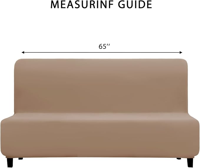 PureFit 100% Dual Waterproof Couch Cover Slipcovers for Couches and Sofas - Stretch Non Slip Fleece Sofa Covers Washable, Leakproof Furniture Protector for Kids, Pets, Dog (Futon, Camel)