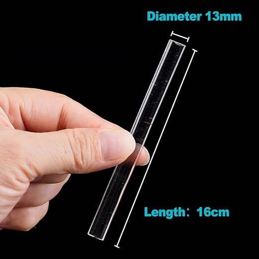 ZukoCert 4 Pcs Acrylic Rods, Clear Acrylic Sticks for DIY Crafts, 6.3 x 0.5 Inch Polymer Clay Roller Tools for Sculpting, Rolling, Crafting, Art Projects