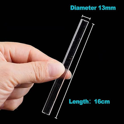 ZukoCert 4 Pcs Acrylic Rods, Clear Acrylic Sticks for DIY Crafts, 6.3 x 0.5 Inch Polymer Clay Roller Tools for Sculpting, Rolling, Crafting, Art Projects