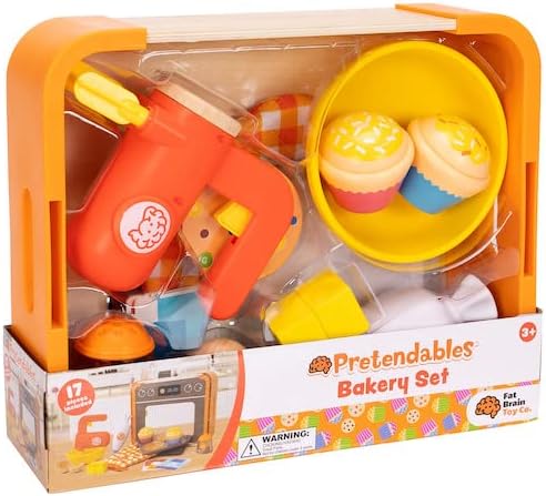 Fat Brain Toys Pretendables Bakery Set - Pretendables Bakery Set - New Imaginative Play for Ages 3 to 5