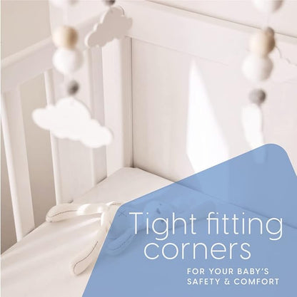 Milliard Memory Foam Crib Mattress, New Edition, Flip Technology, Firm Side for Baby and Soft Side for Toddler - 100% Cotton Cover, Made in The USA, 5.5x52x27.5 in.