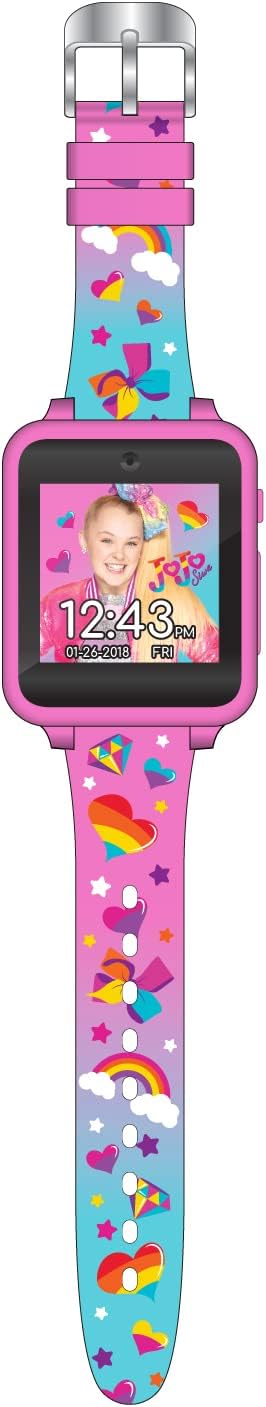 Accutime Kids Nickelodeon JoJo Siwa Educational, Touchscreen Smart Watch Toy for Girls, Boys, Toddlers - Selfie Cam, Learning Games, Alarm, Calculator, Pedometer & More (Model: JOJ4252AZ)
