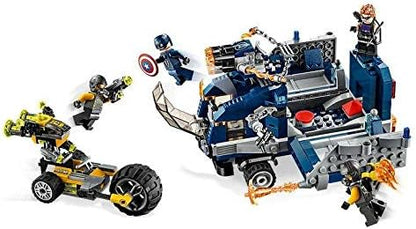 LEGO Marvel Avengers Truck Take-Down 76143 Captain America and Hawkeye Superhero Action, Cool Minifigures and Vehicles (477 Pieces)