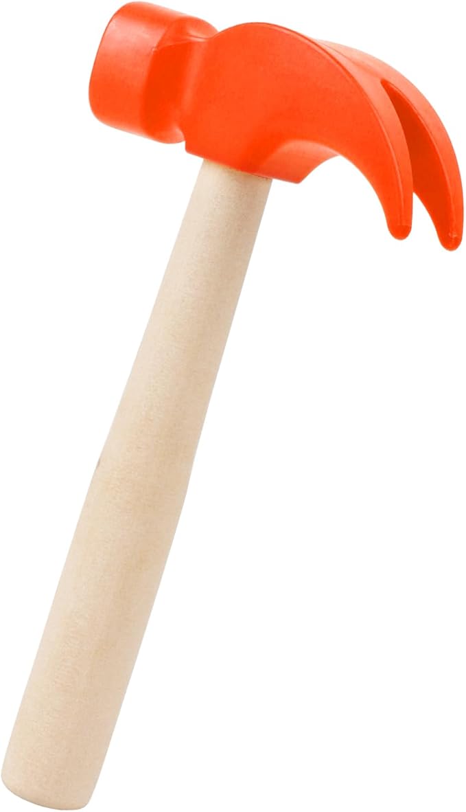Fowecelt Wooden Hammer Toys Simulation Hammers Maintenance Tools Educational Toys for Kids Birthday Party Games Supplies
