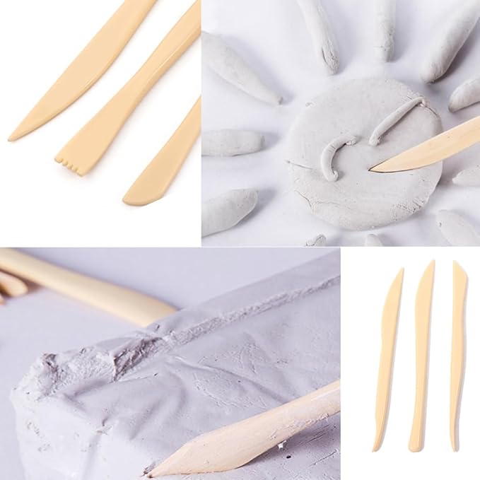 10Pcs Clay Carving Tools Modeling Tools Pottery Clay Carving Knife Beginners Professionals Children's Pottery Sculpture DIY Sculpture Modeling Tools Set Pottery Tools