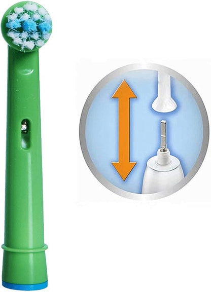 Kids Toothbrush Replacement Heads for Oral-B, Extra-Soft Bristles, Fits for Both Electric and Battery Braun Brushes, Except Vitality Sonic, CrossActino Power, Sonic Complete, Pulsonics, EB-10A