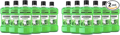 Listerine Smart Rinse Kids Mouthwash, ADA Accepted, Alcohol-Free Anticavity Sodium Fluoride Mouthwash, Oral Rinse for Dental Cavity Protection, Mint Shield Flavor for Children's Oral Care, 500 mL