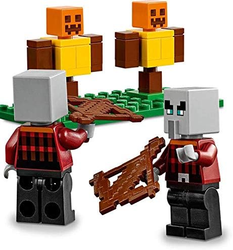 LEGO Minecraft The Pillager Outpost 21159 Awesome Action Figure Brick Building Playset for Kids Minecraft Gift (303 Pieces)