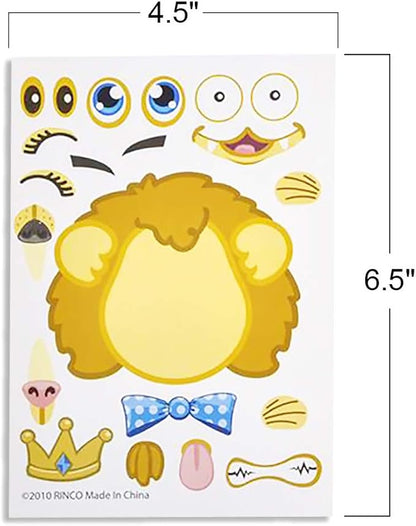 ArtCreativity Make Your Own Zoo Sticker Assortment, Set of 24 Sheets, Unique Arts ‘n Crafts Activity Supplies Kit for Kids, Sticker Prize, Fun Birthday Party Favor, Goodie Bag Filler