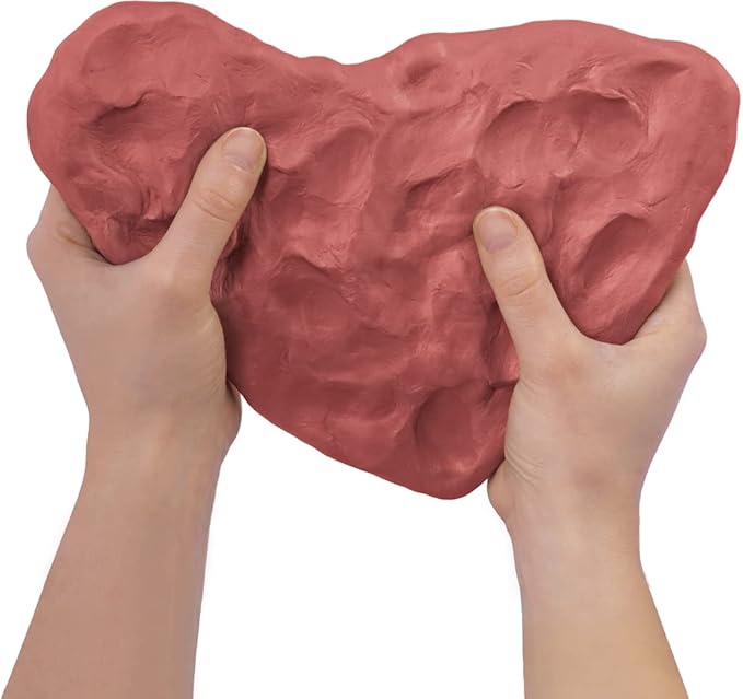 Jovi - Air Dry Modeling Clay, Set of 3 Units, 1.1lb Each, Total of 3.3 lb, No Oven Needed, Terracotta Color, Pottery Clay for Arts and Crafts Projects (P88/3)