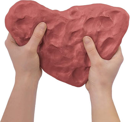 Jovi - Air Dry Modeling Clay, Set of 3 Units, 1.1lb Each, Total of 3.3 lb, No Oven Needed, Terracotta Color, Pottery Clay for Arts and Crafts Projects (P88/3)