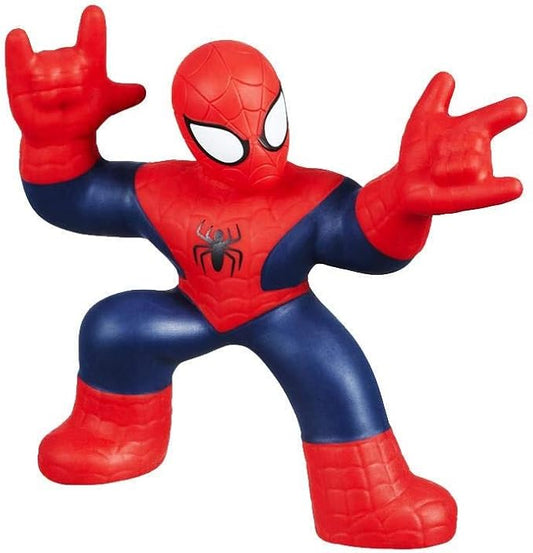 Heroes of Goo Jit Zu Spider-Man Licensed Marvel, Super-Sized, Huge 8" Tall Spider-Man | Twist, Squish, and Stretch up to 3X its Size, Multicolor (41081)