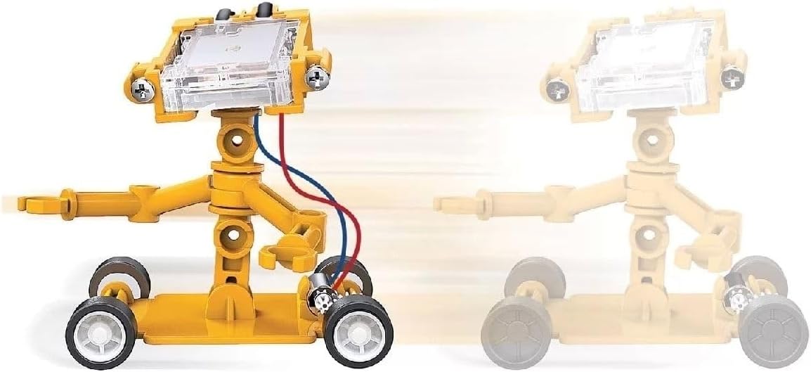 4M Toysmith, Green Science Salt Water Powered Robot Kit, STEAM Powered Kids, Beach Toy, For Boys & Girls 5+