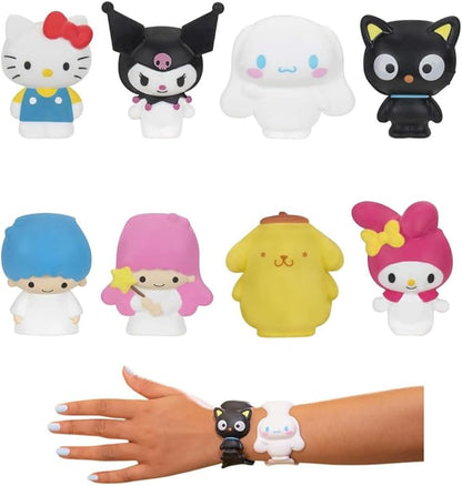 FigBands Hello Kitty and Friends Multipack- 8 Series 1-2-in-1 Figure and Band - Officially Licensed Sanrio Product from Jazwares - Ages 4+